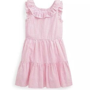 Polo Ralph Lauren Pink Striped seersucker dress  3t
